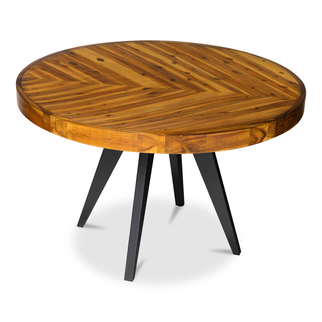 American Home Furniture | Moe's Home Collection - Parq 60In Round Dining Table Amber