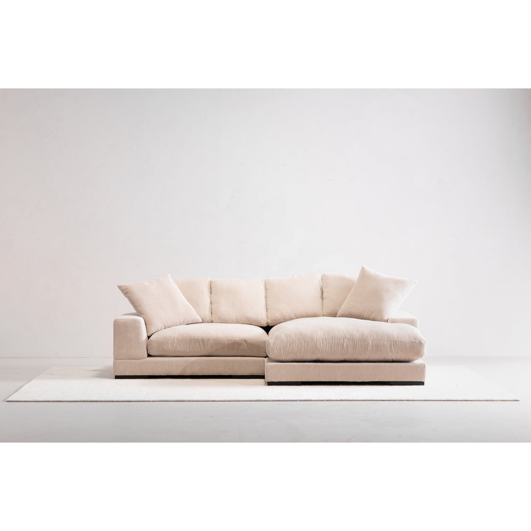 American Home Furniture | Moe's Home Collection - Plunge Sectional Cappuccino