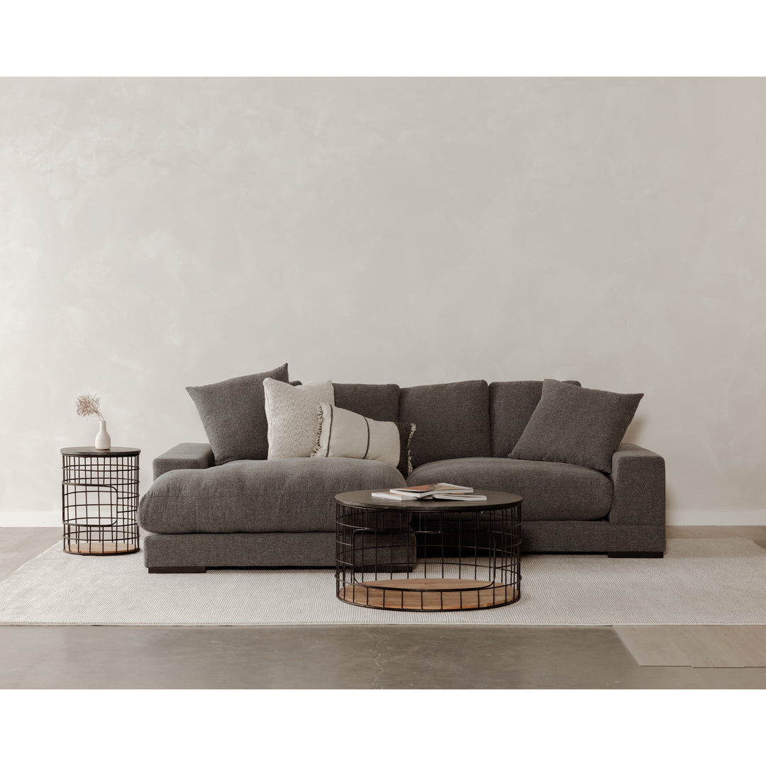 American Home Furniture | Moe's Home Collection - Plunge Sectional Anthracite