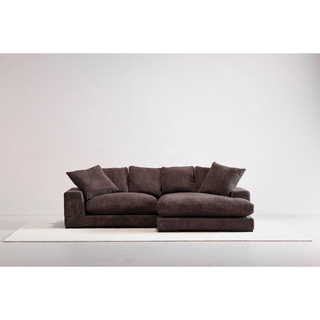 American Home Furniture | Moe's Home Collection - Plunge Sectional Dark Brown