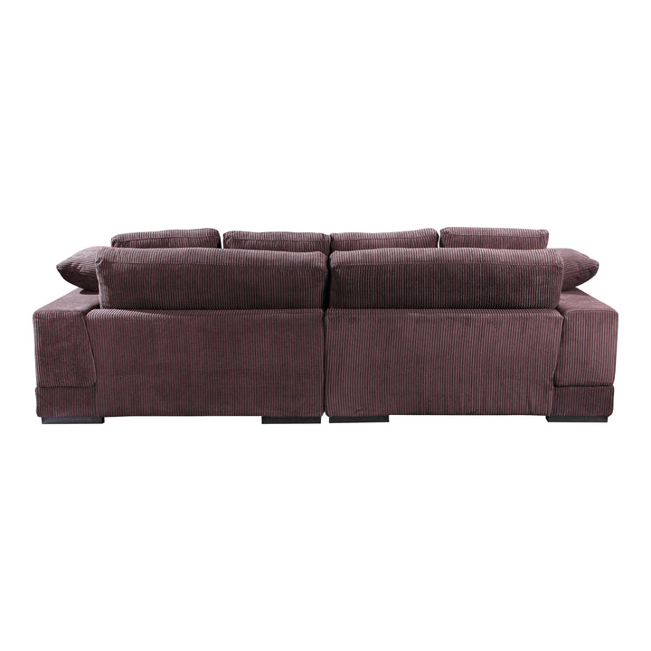 American Home Furniture | Moe's Home Collection - Plunge Sectional Dark Brown