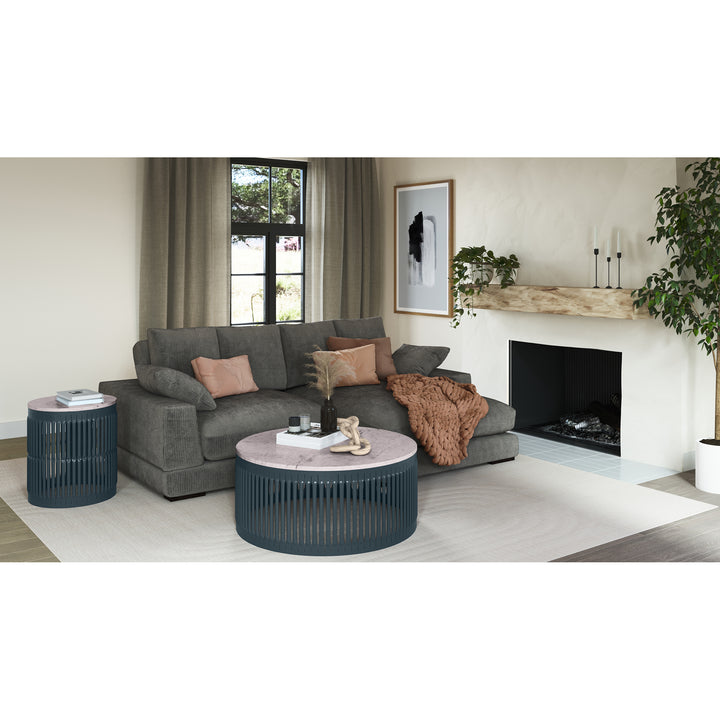 American Home Furniture | Moe's Home Collection - Plunge Sectional Charcoal