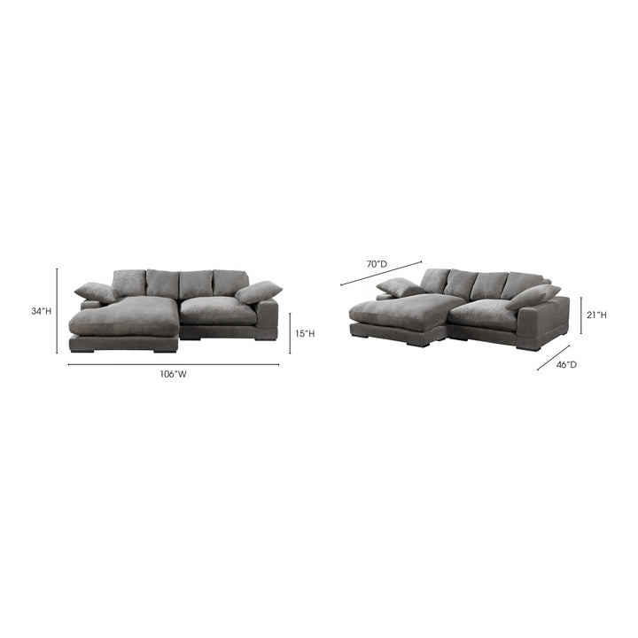 American Home Furniture | Moe's Home Collection - Plunge Sectional Charcoal