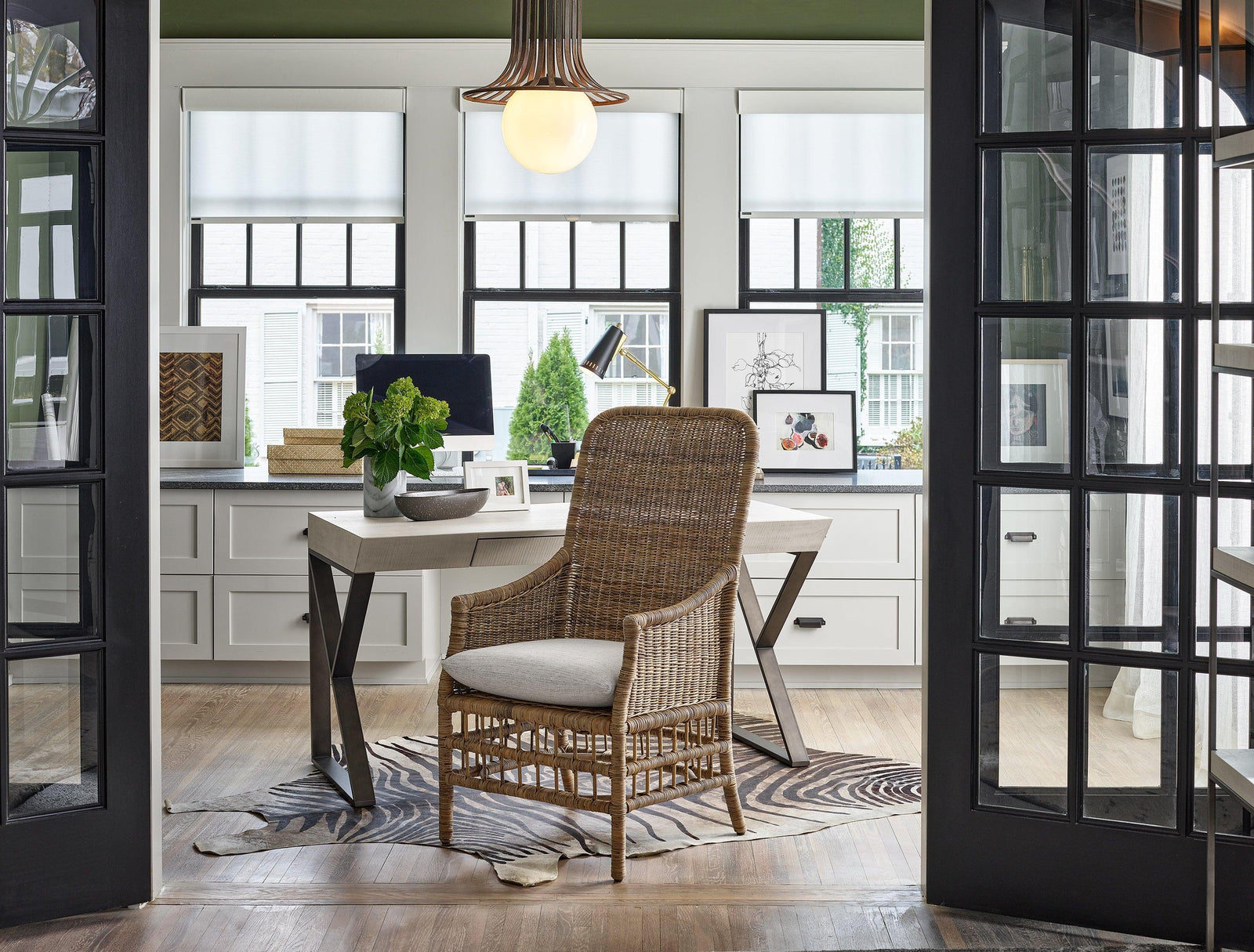 Universal Furniture Modern Farmhouse Irving Arm Chair - Set of 2 DINING CHAIRS