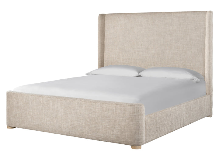 Modern Nomad Upholstered Shelter Bed - AmericanHomeFurniture