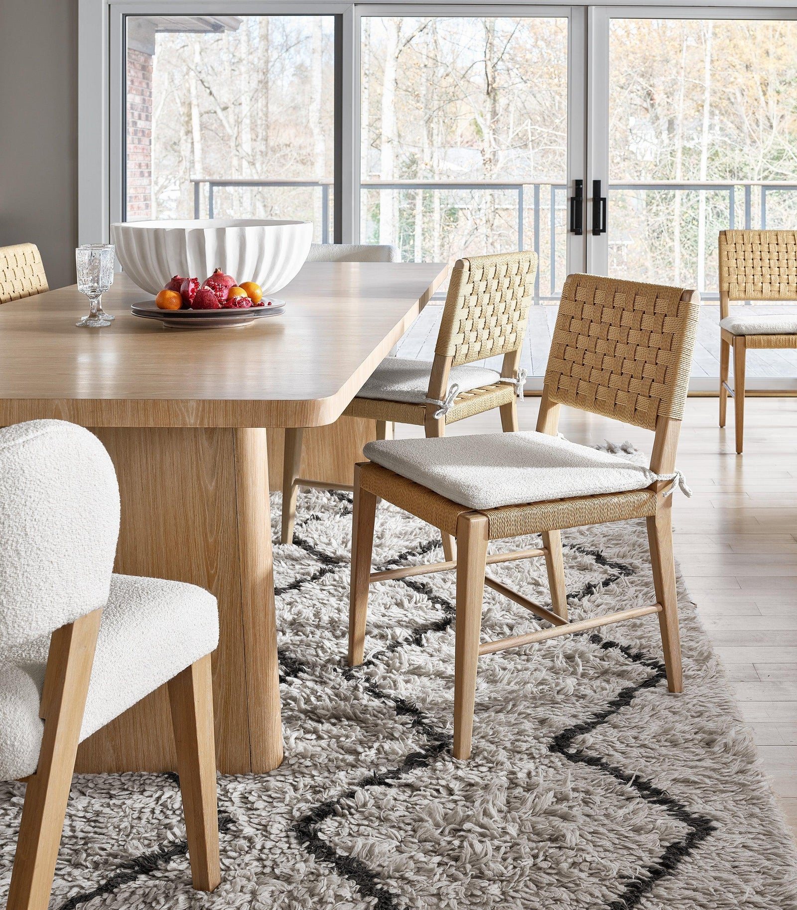 Universal Furniture Modern Nomad Woven Side Chair - Set of 2 DINING CHAIRS
