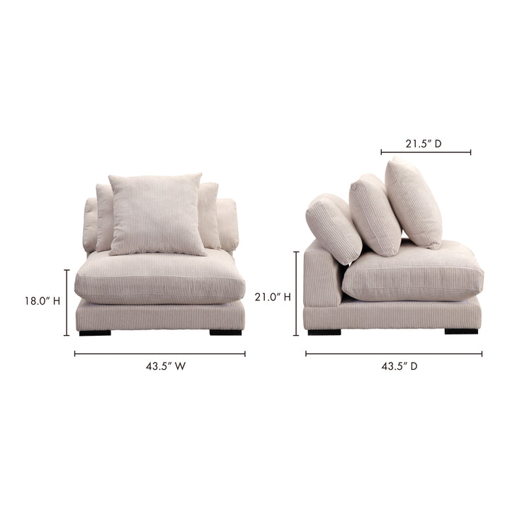 American Home Furniture | Moe's Home Collection - Tumble Slipper Chair Cappuccino