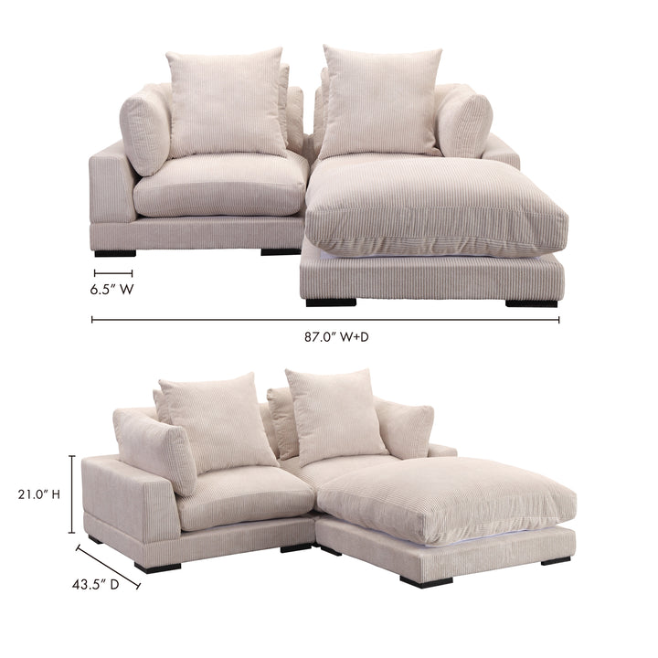 American Home Furniture | Moe's Home Collection - Tumble Nook Modular Sectional Cappuccino