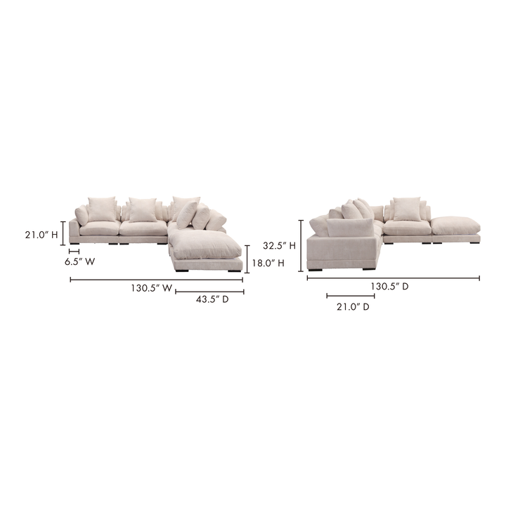 American Home Furniture | Moe's Home Collection - Tumble Dream Modular Sectional Cappuccino