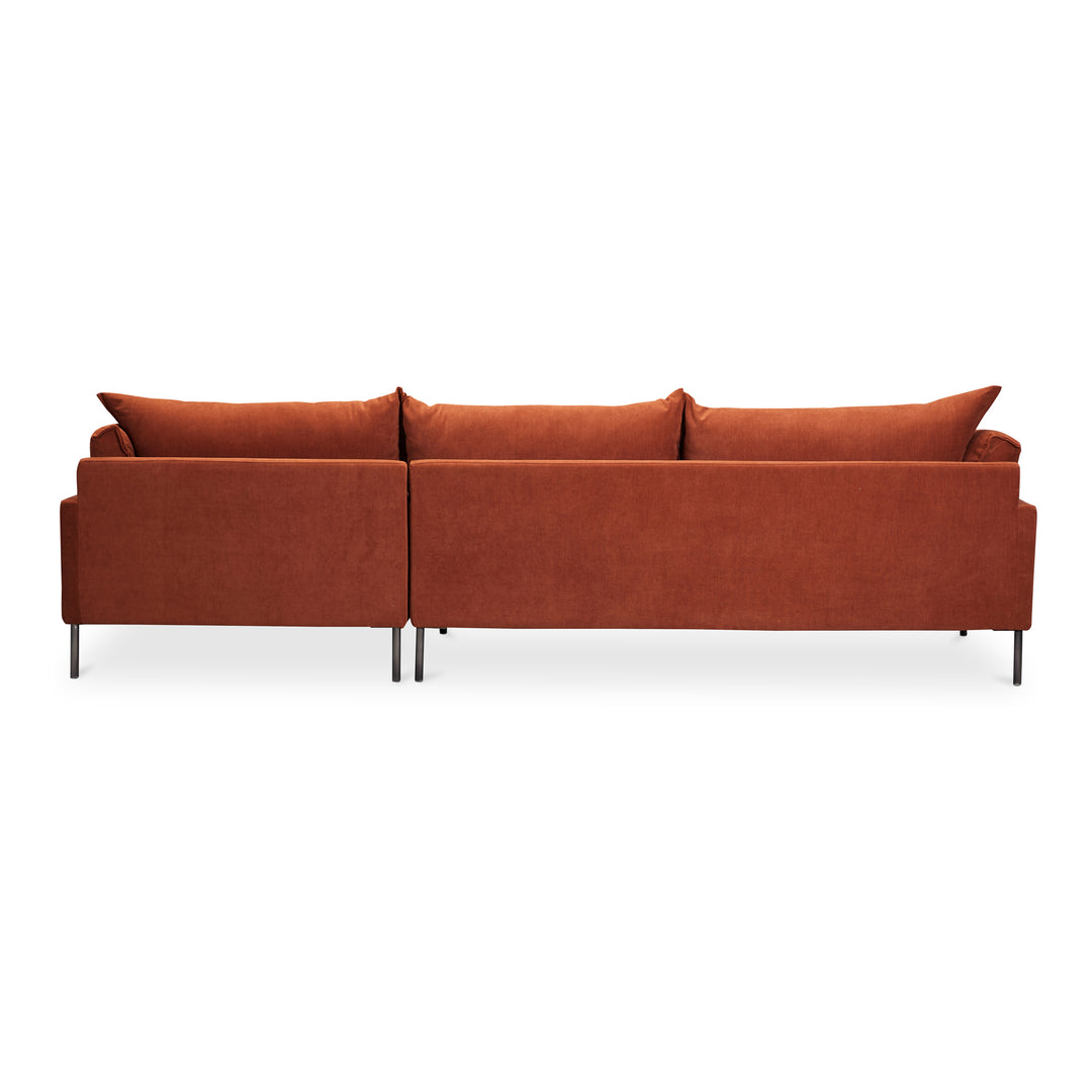 American Home Furniture | Moe's Home Collection - Jamara Sectional Burnt Auburn Right