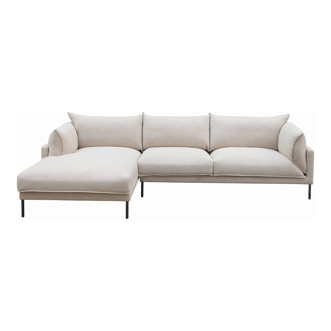 American Home Furniture | Moe's Home Collection - Jamara Sectional Left Sandy Beige