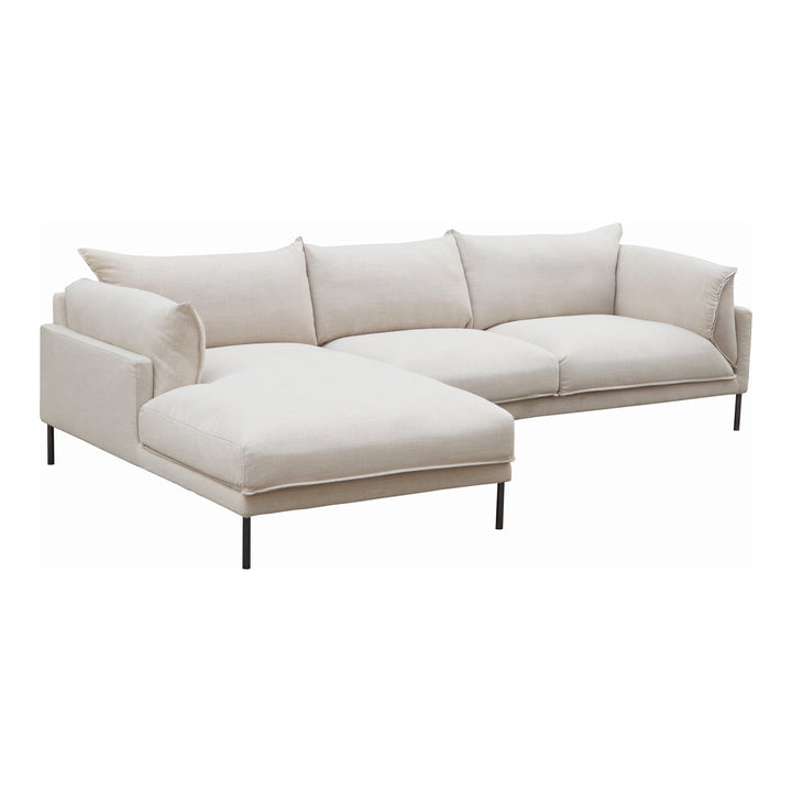 American Home Furniture | Moe's Home Collection - Jamara Sectional Left Sandy Beige