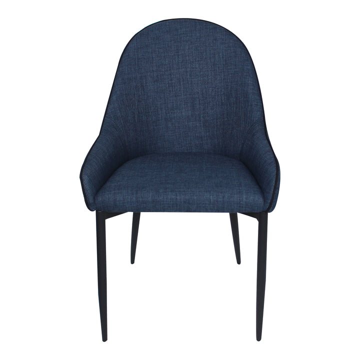 American Home Furniture | Moe's Home Collection - Lapis Dining Chair Dark Blue-Set Of Two