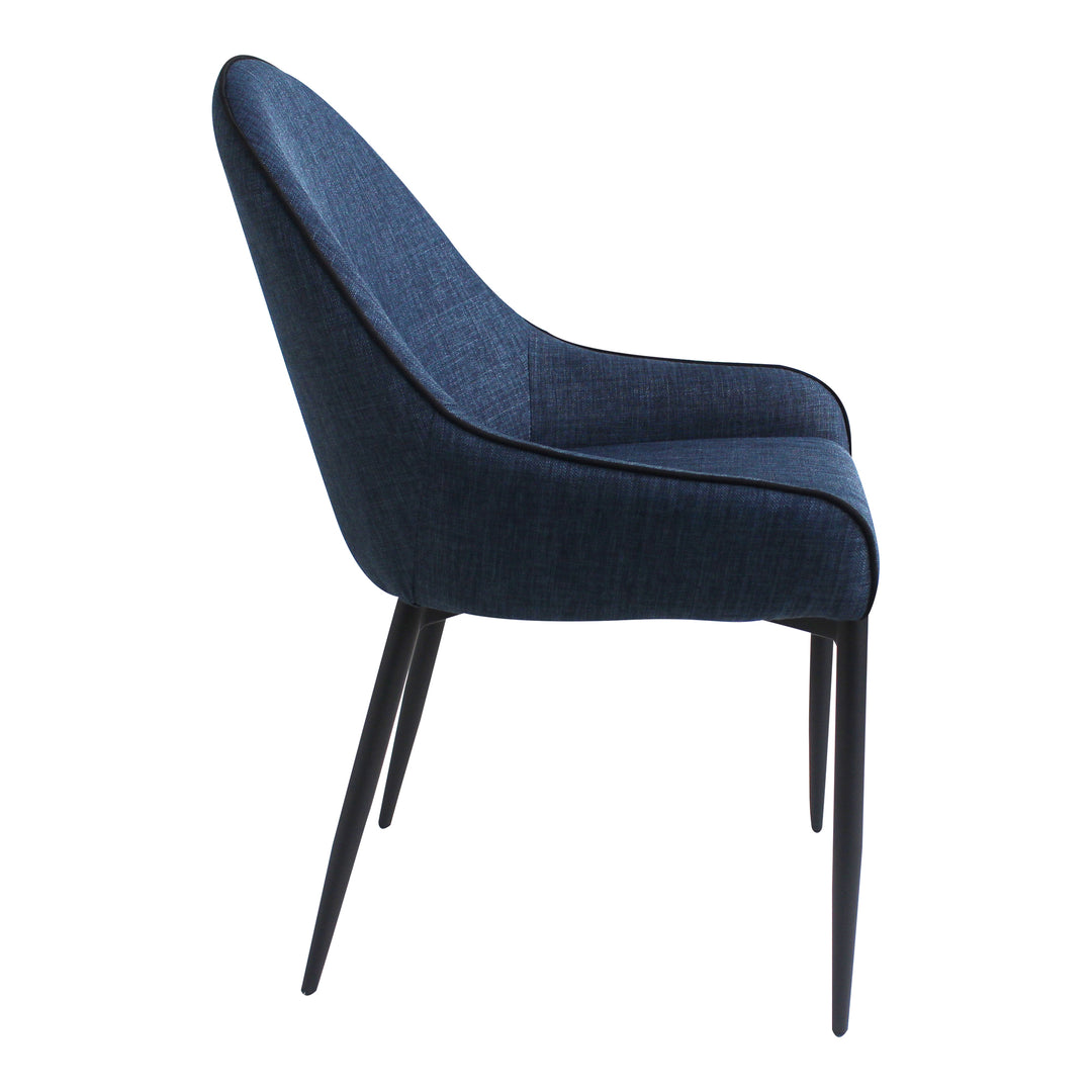 American Home Furniture | Moe's Home Collection - Lapis Dining Chair Dark Blue-Set Of Two