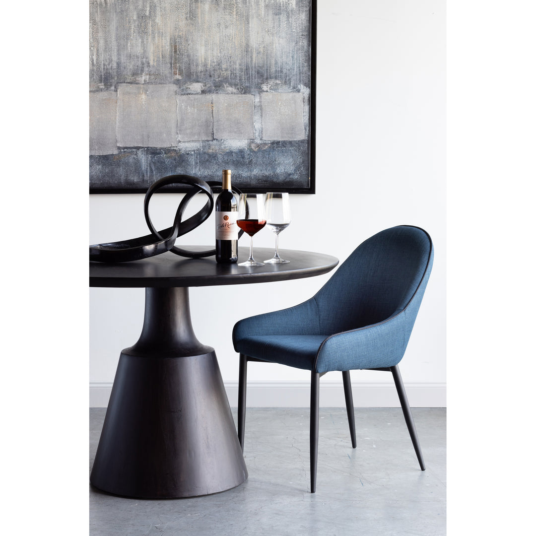 American Home Furniture | Moe's Home Collection - Lapis Dining Chair Dark Blue-Set Of Two