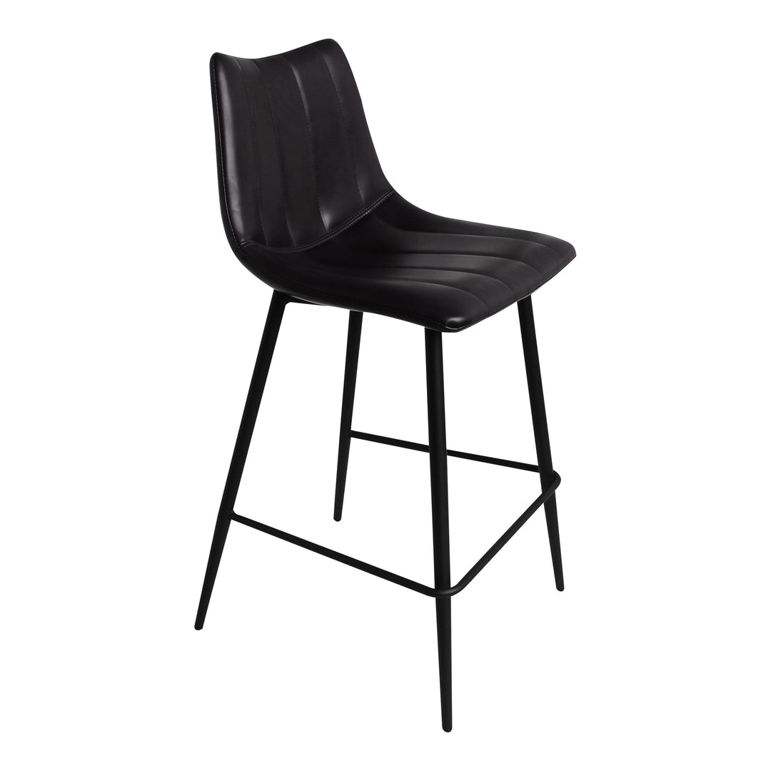 American Home Furniture | Moe's Home Collection - Alibi Counter Stool Matte Black-Set Of Two