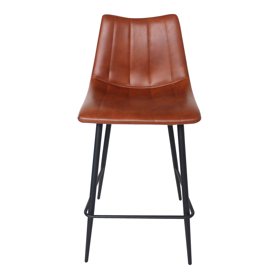 American Home Furniture | Moe's Home Collection - Alibi Counter Stool Brown-Set Of Two