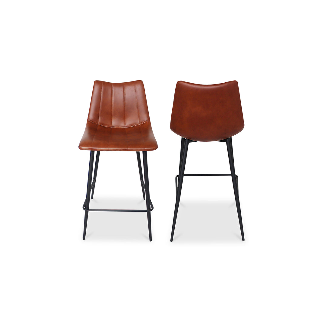 American Home Furniture | Moe's Home Collection - Alibi Counter Stool Brown-Set Of Two