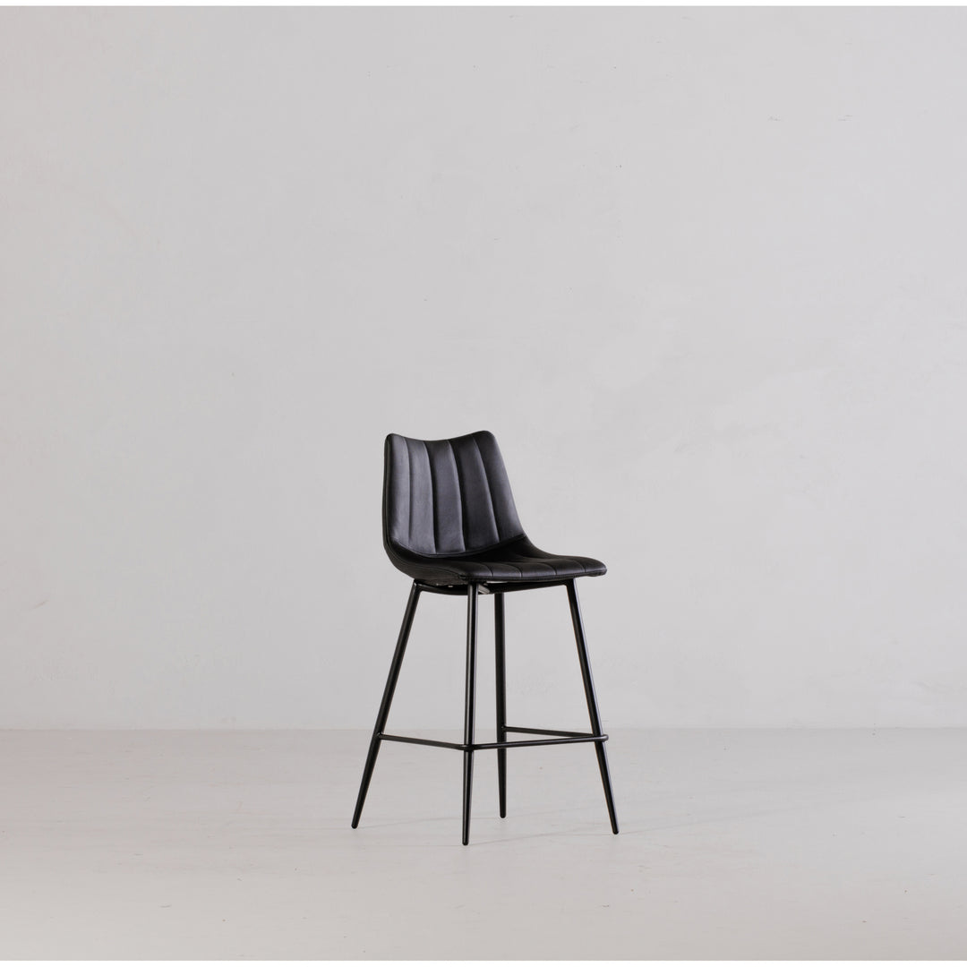 American Home Furniture | Moe's Home Collection - Alibi Barstool Matte Black-Set Of Two