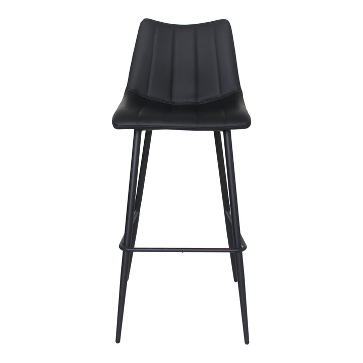 American Home Furniture | Moe's Home Collection - Alibi Barstool Matte Black-Set Of Two