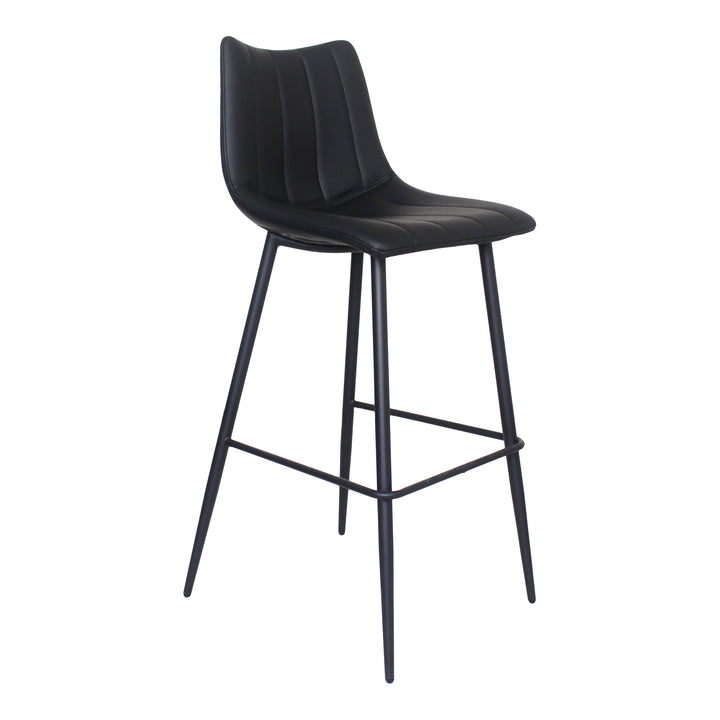 American Home Furniture | Moe's Home Collection - Alibi Barstool Matte Black-Set Of Two