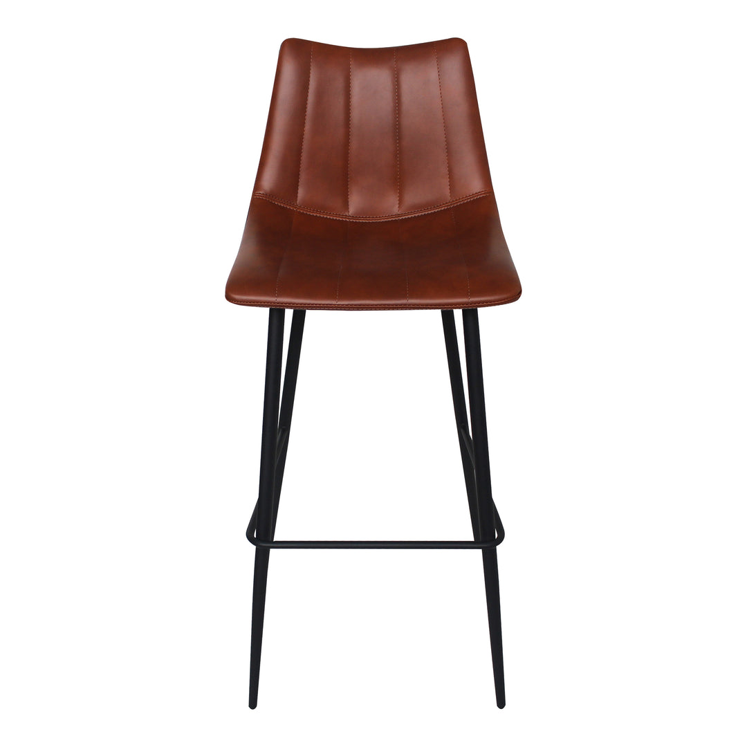 American Home Furniture | Moe's Home Collection - Alibi Barstool Brown-Set Of Two