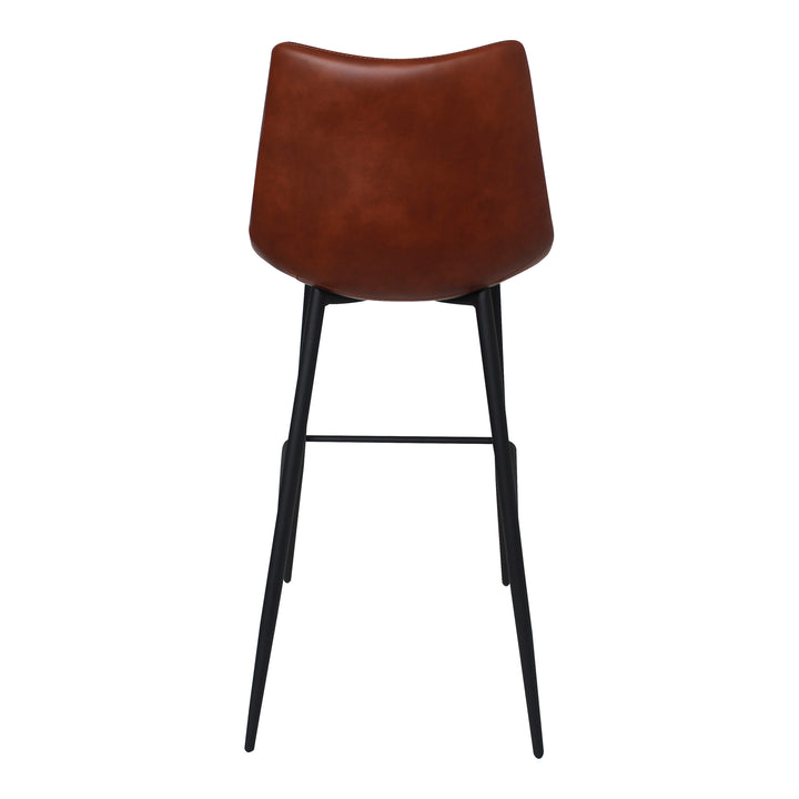 American Home Furniture | Moe's Home Collection - Alibi Barstool Brown-Set Of Two