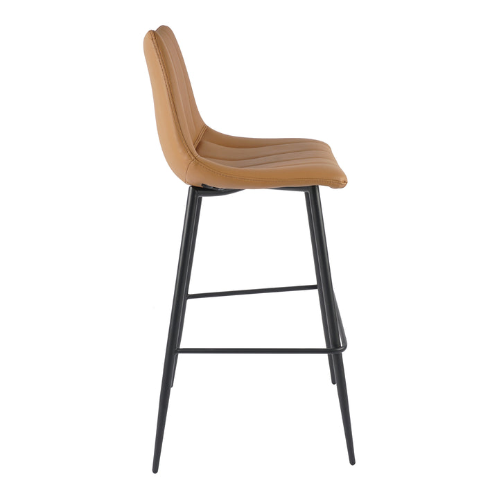 American Home Furniture | Moe's Home Collection - Alibi Barstool Tan-Set Of Two