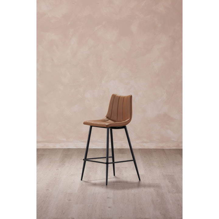 American Home Furniture | Moe's Home Collection - Alibi Barstool Tan-Set Of Two