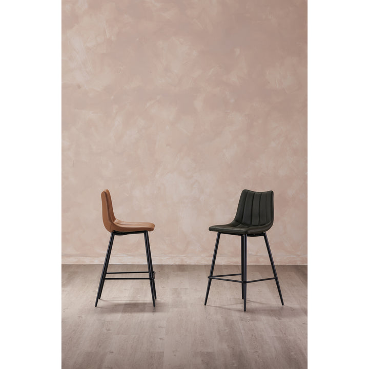 American Home Furniture | Moe's Home Collection - Alibi Barstool Tan-Set Of Two