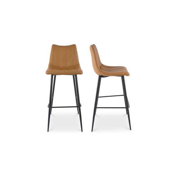 American Home Furniture | Moe's Home Collection - Alibi Barstool Tan-Set Of Two