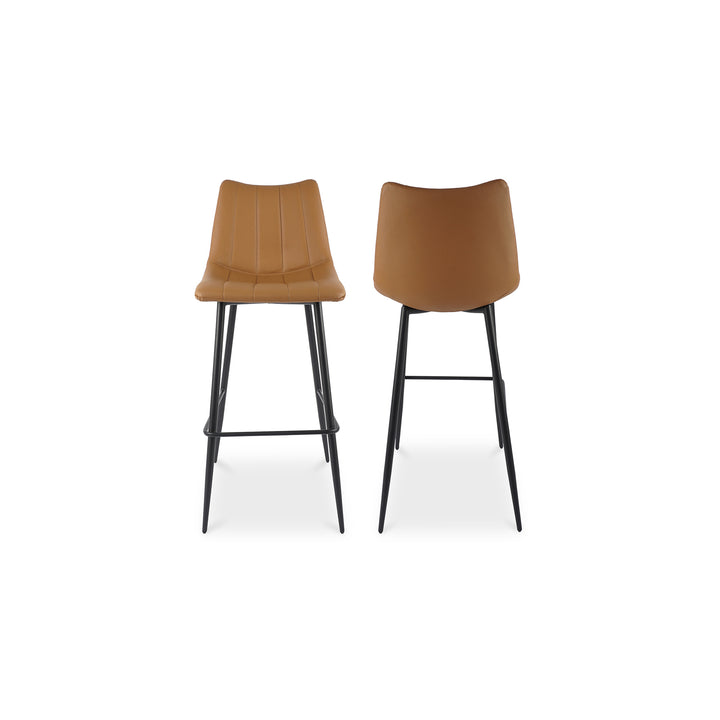 American Home Furniture | Moe's Home Collection - Alibi Barstool Tan-Set Of Two