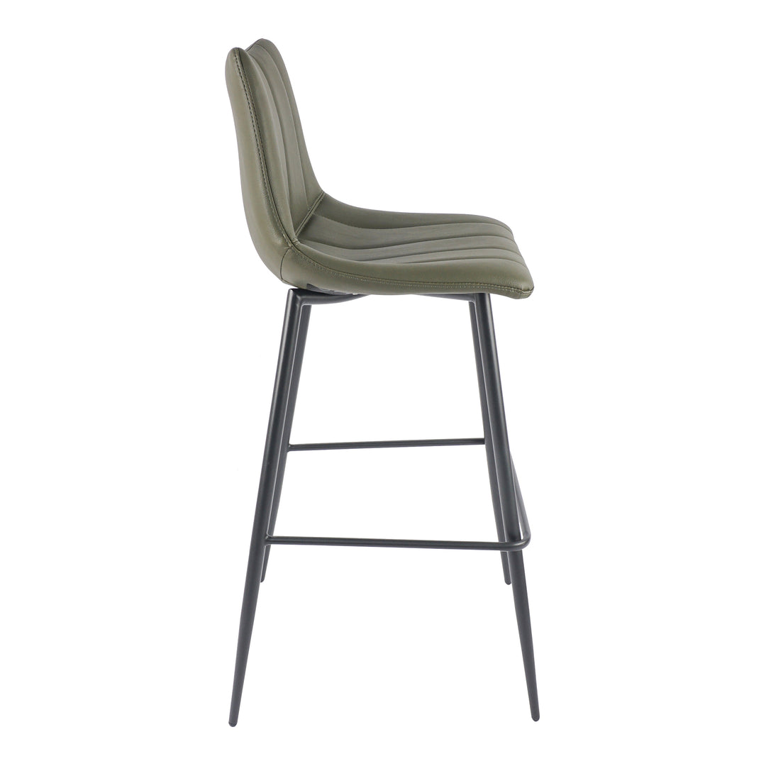 American Home Furniture | Moe's Home Collection - Alibi Barstool Dark Green-Set Of Two