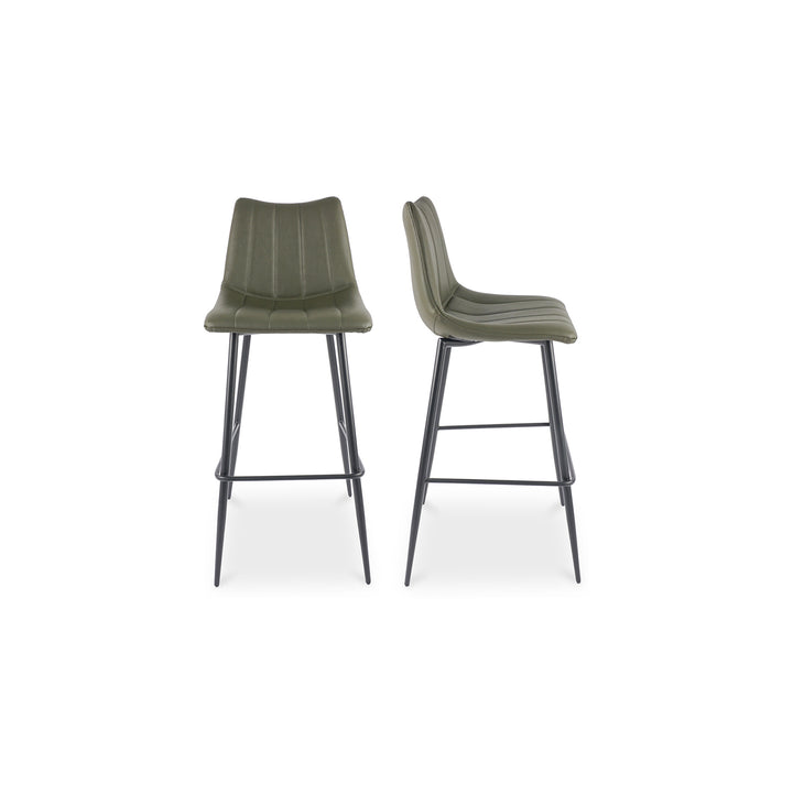 American Home Furniture | Moe's Home Collection - Alibi Barstool Dark Green-Set Of Two