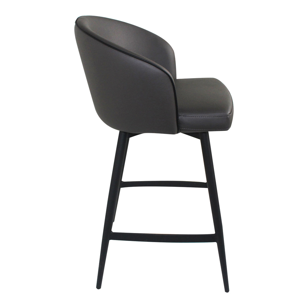 American Home Furniture | Moe's Home Collection - Webber Swivel Counter Stool Charcoal