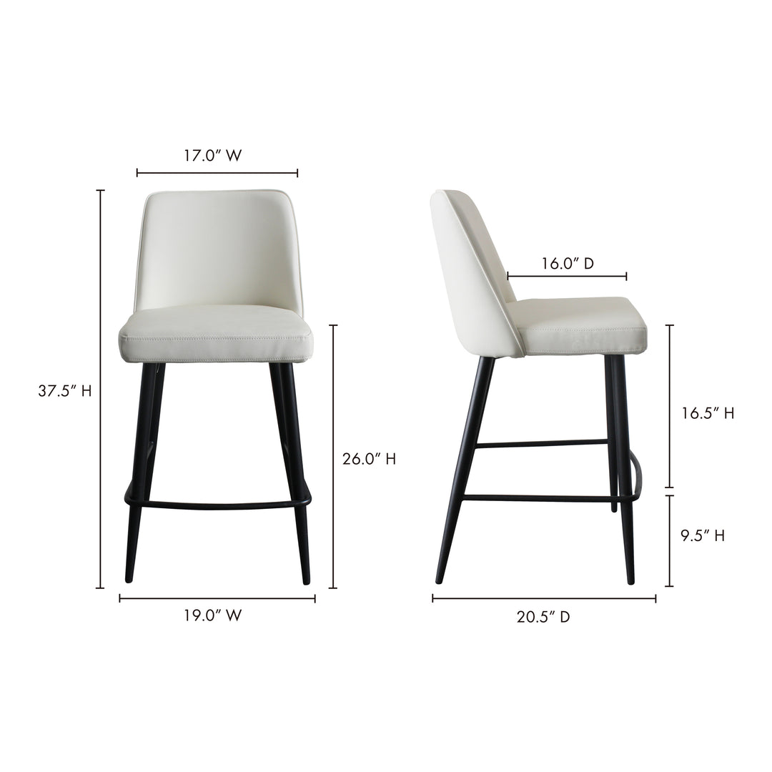 American Home Furniture | Moe's Home Collection - Emelia Counter Stool Ivory