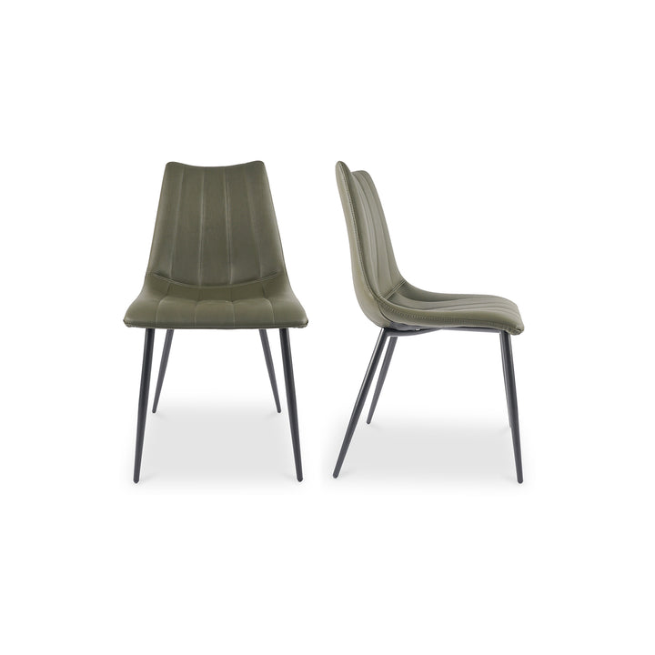 American Home Furniture | Moe's Home Collection - Alibi Dining Chair Dark Green-Set Of Two