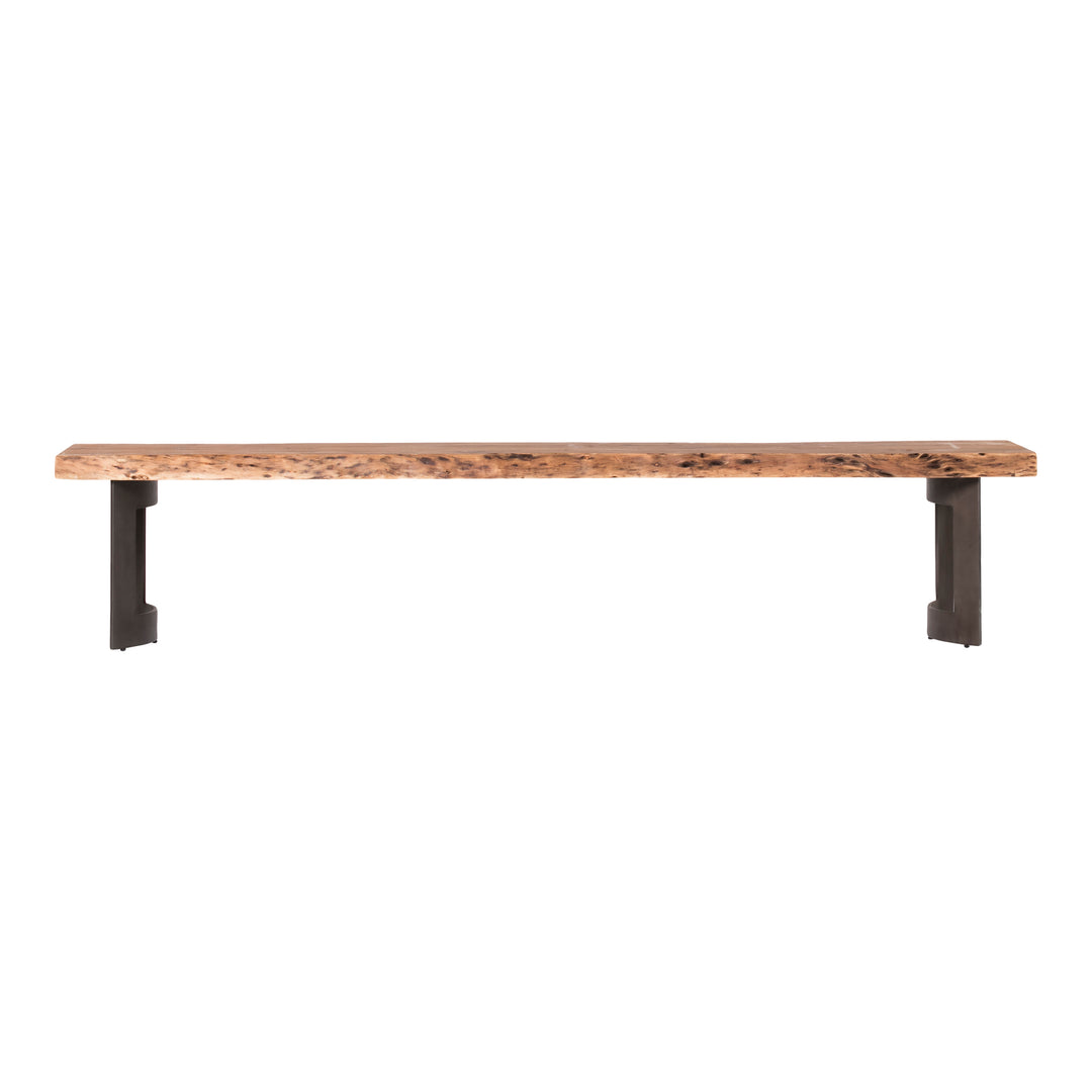 American Home Furniture | Moe's Home Collection - Bent Bench Small Smoked