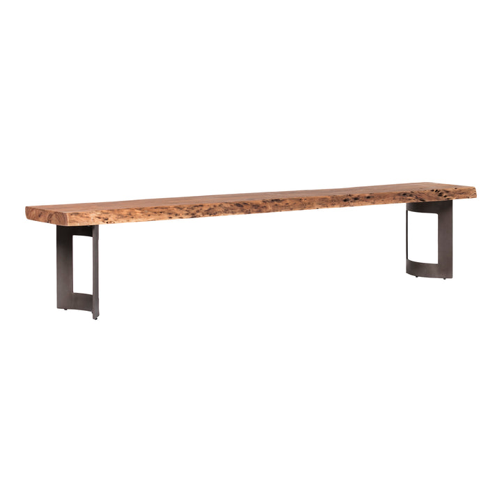 American Home Furniture | Moe's Home Collection - Bent Bench Small Smoked