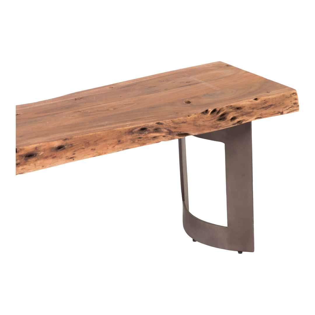 American Home Furniture | Moe's Home Collection - Bent Bench Small Smoked