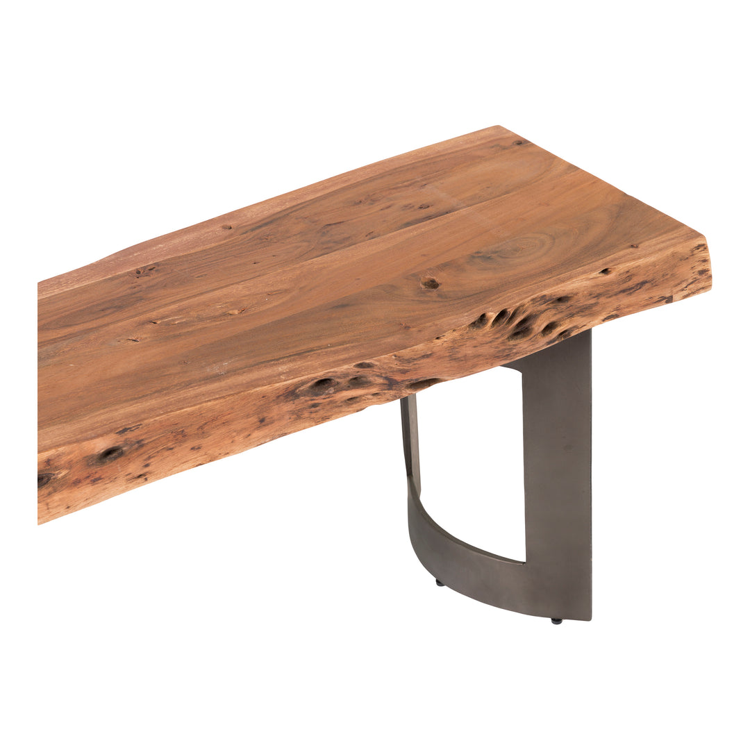 American Home Furniture | Moe's Home Collection - Bent Bench Small Smoked