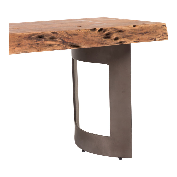 American Home Furniture | Moe's Home Collection - Bent Bench Small Smoked