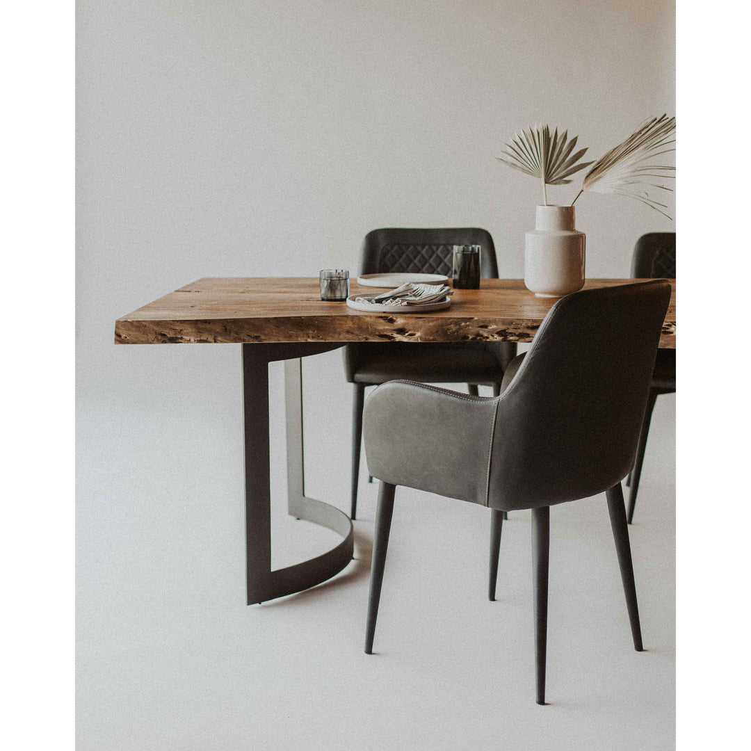 American Home Furniture | Moe's Home Collection - Bent Dining Table Extra Small Smoked