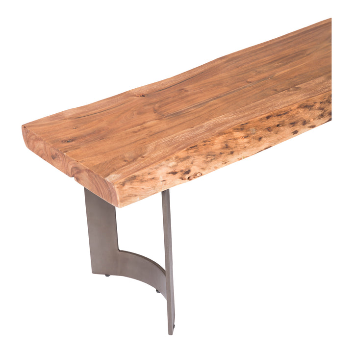 American Home Furniture | Moe's Home Collection - Bent Bench Extra Small Smoked