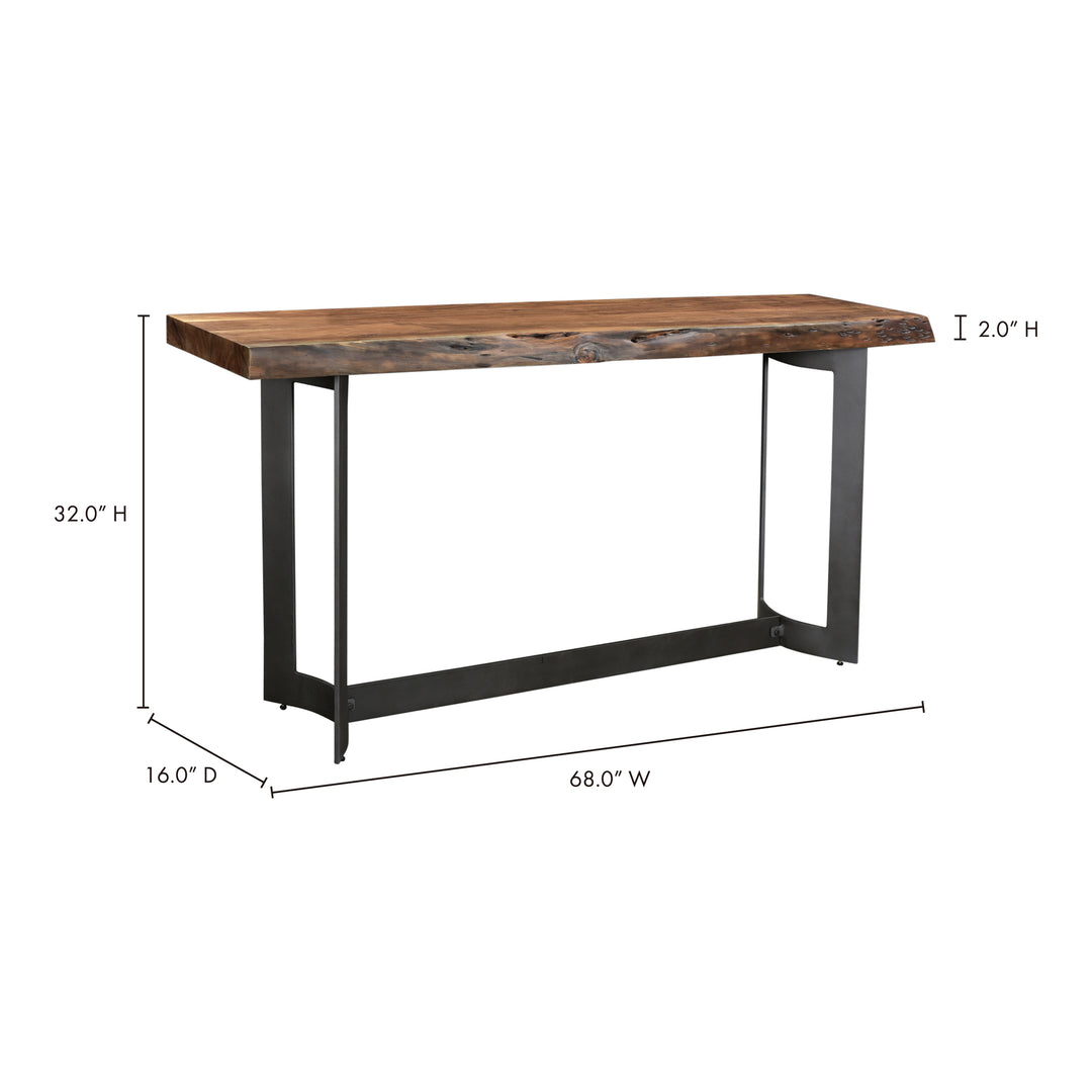 American Home Furniture | Moe's Home Collection - Bent Console Table Smoked