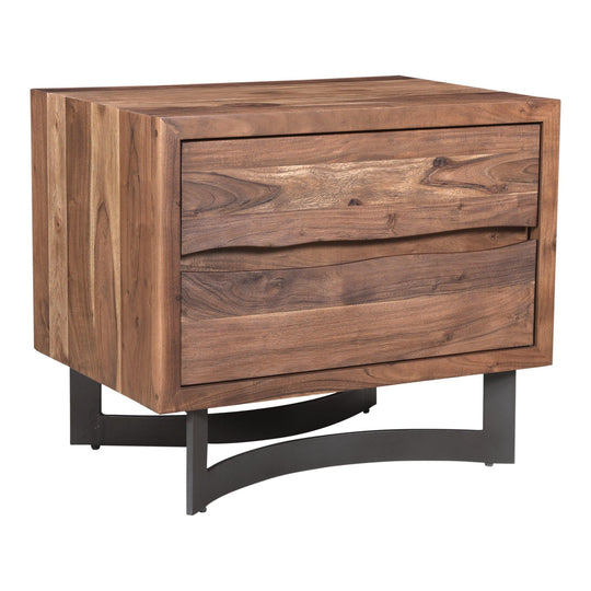 Moe's Home Collection - Bent Nightstand Smoked - VE-1096-03-0 | American Home Furniture