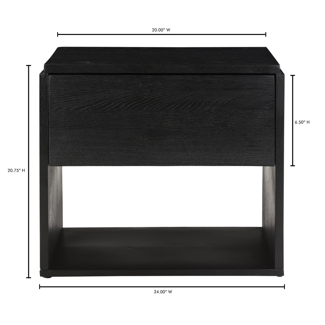 American Home Furniture | Moe's Home Collection - Quinton Nightstand Black