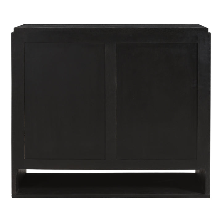 American Home Furniture | Moe's Home Collection - Quinton 3 Drawer Nightstand Black