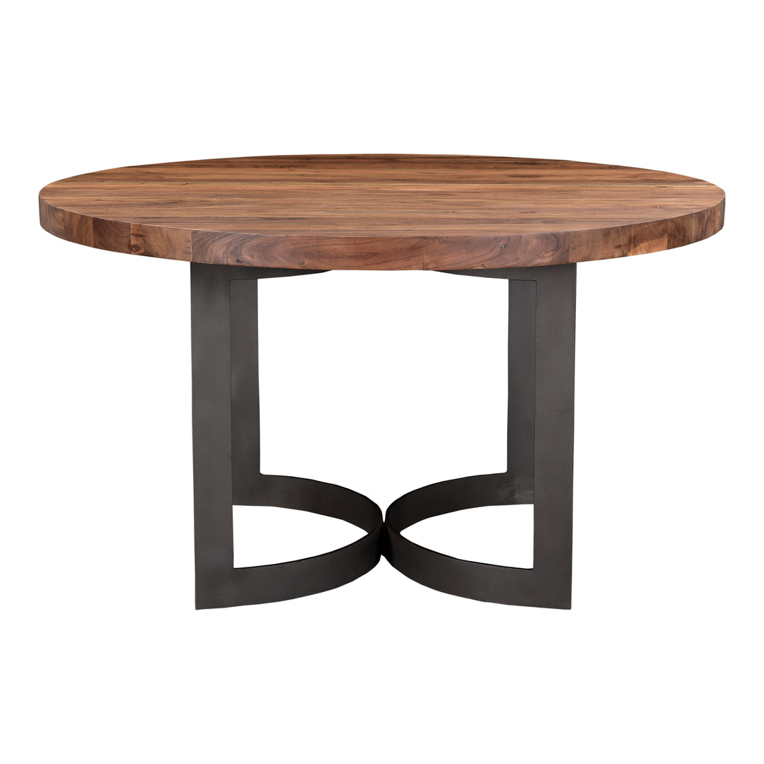 American Home Furniture | Moe's Home Collection - Bent Round Dining Table 54In Smoked