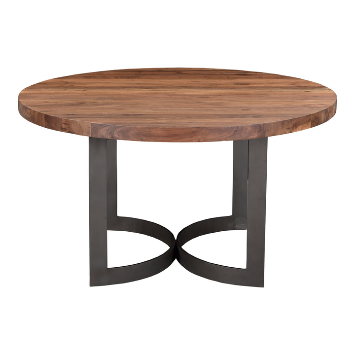 American Home Furniture | Moe's Home Collection - Bent Round Dining Table 54In Smoked